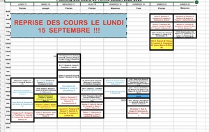 Planning très provisoire 2026