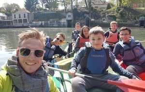 Selfie de groupe à 1/4 du parcours