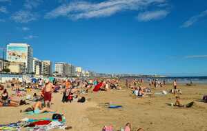 Arrivée à la plage