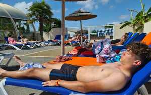 Coco en détente après son 2ème tour perdu à Olonne