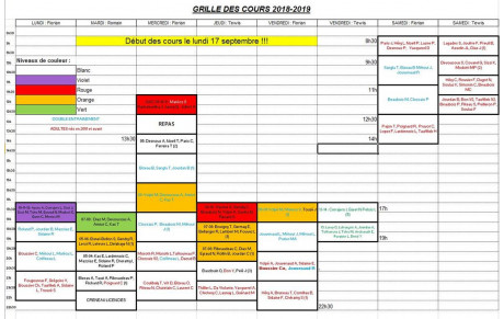  grille 2019 der