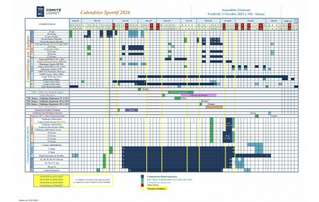 Calendrier sportif 2025-2026